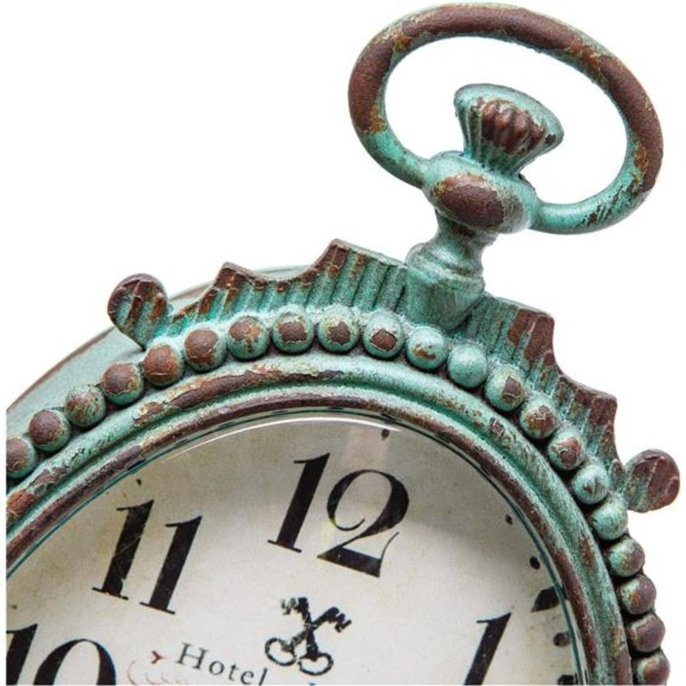 Vintage Table Clock - Battery Operated Rustic Distressed Style - Shabby Chic - Picture 5 of 5